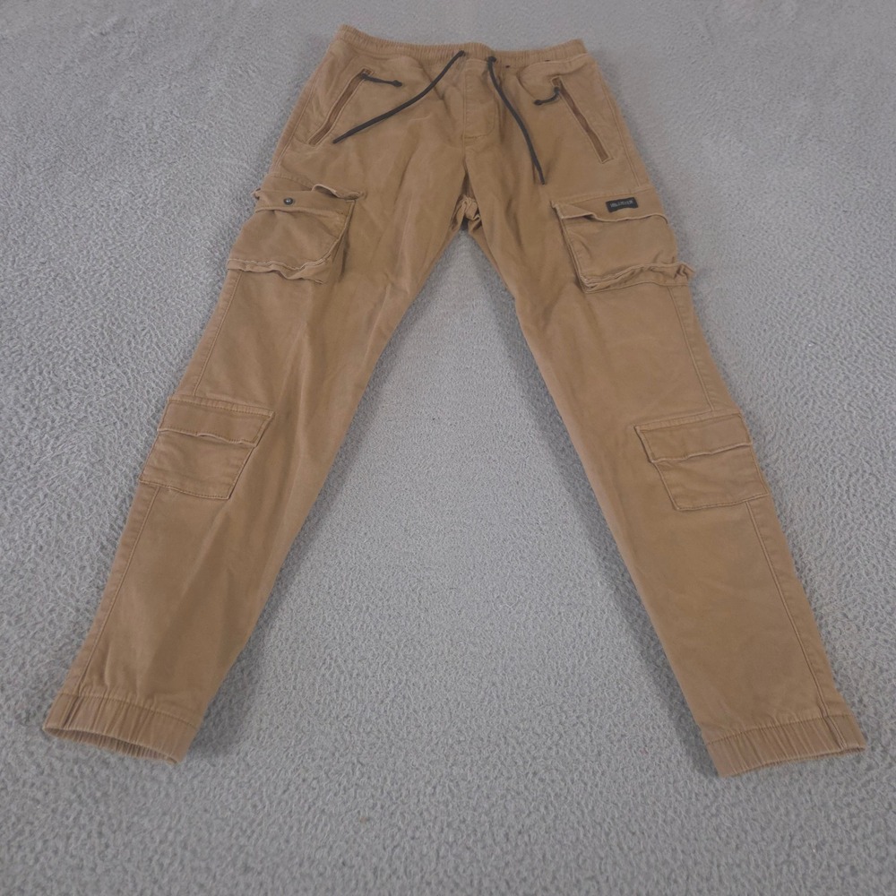 Hollister Pants Mens‎ XS Tan Advanced Stretch Tapered Leg Utility Cargo Jogger